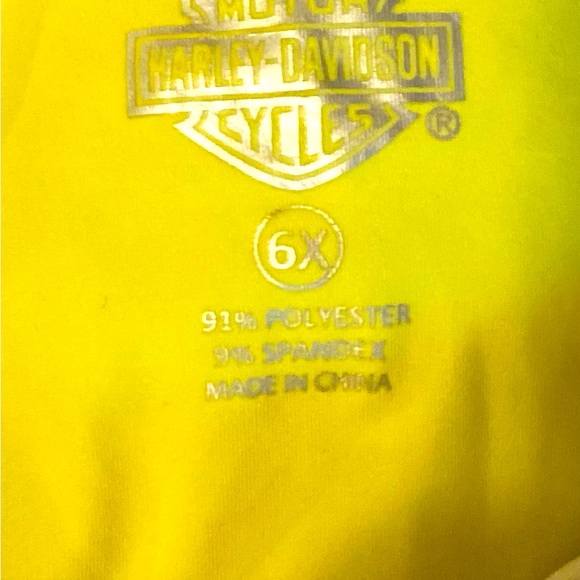 Little Girl’s Harley Davison Bathingsuit, Size 6X - Picture 2 of 3